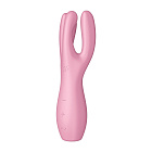 Вібратор для клітора Satisfyer Threesome 3, 14 см (світло-рожевий)