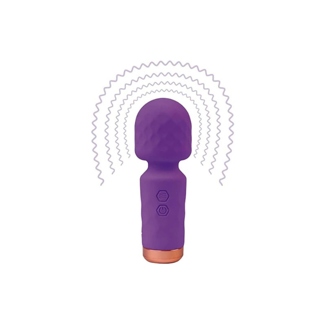 Міні-вібратор Fantasy Eros wand, 11.5 см (фіолетовий)