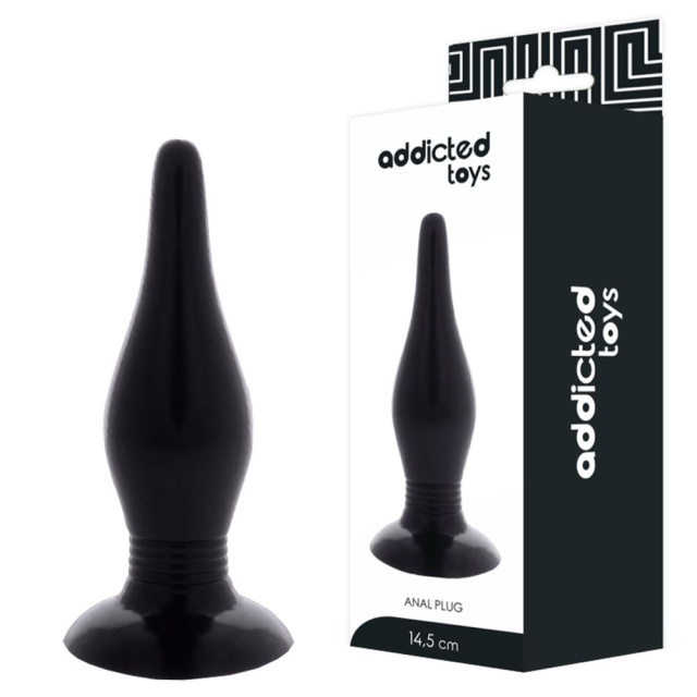 Korek analny Addicted Toys Plug Spot, 14.5 cm (czarny)