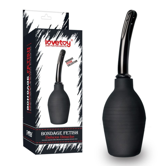 Lovetoy Lovetoy - Prysznik analny, Czarny, 26.6 cm, 300 ml