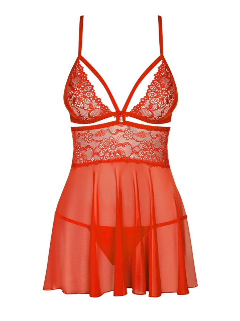 Комплект білизни Obsessive 838-BAB-3, S/M (червоний)