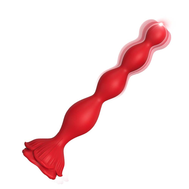 Boys of Toys Rosestick Red - Korek analny, Czerwony, 19.5 cm