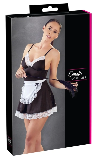 Костюм покоївки Cottelli Collection Costumes, XL (чорний)