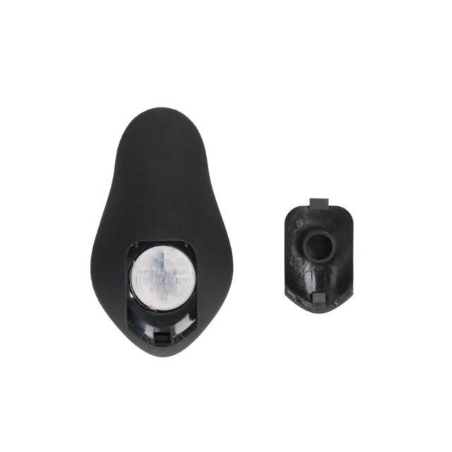 Анальна пробка Ouch! E-stim Vibrating Butt Plug Cockring, 14.5 см (чорний)
