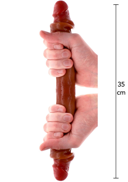 Фаллоимитатор Get Real Foreskin D-Dong, 35 см (коричневый)
