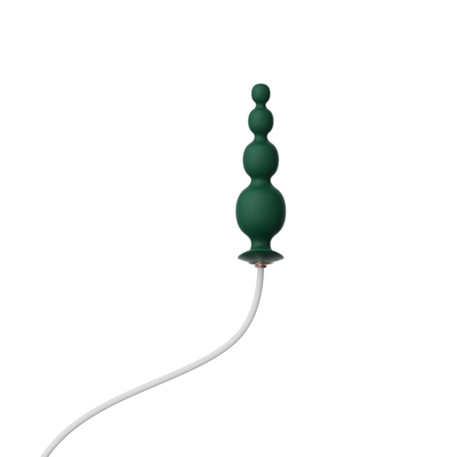 Korek analny Qingnan No.8 Mini Vibrating Anal Bead, 12 cm (zielony)