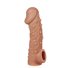 Насадка на пеніс Kokos Cock Sleeve CS 002 M, 15.6 см (тілесний)