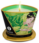 Масажна свічка Shunga Massage Candle зелений чай, 170 мл