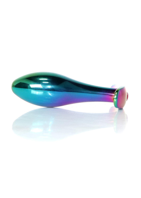 Анальна пробка з кристалом B - Series HeavyFun Plug-Jewellery, 9.2 см (рожевий)