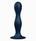 Фаллоимитатор Satisfyer Double Ball-R, 17.7 см (синий)