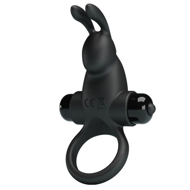 Ерекційне кільце Pretty Love Vibrant Penis Ring I, 11,3 см (чорний)