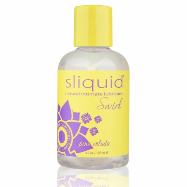 Sliquid Sliquid Naturals Swirl Pinacolada - Lubrykant na bazie wody, Pina colada, 125 ml