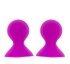 Dream Toys Lit-Up Silicone Nipple Suckers Pleasure Pumps - Pompki do sutek, Różowy, 7 cm