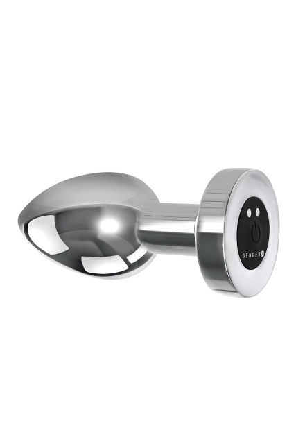 Korek analny Gender X Rockin Metal Plug XL, 10,5 cm (srebrny)