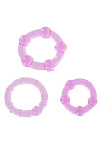 Эрекционные кольца Scala Selection Stay Hard Rings, 3 шт (фиолетовый)