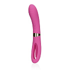 Вибратор Loveline Double Sided Flapping and G-Spot, 24 см (розовый)