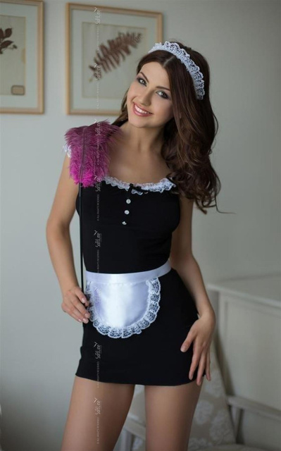 Softline Jane - Kostium pokojówki, M/L