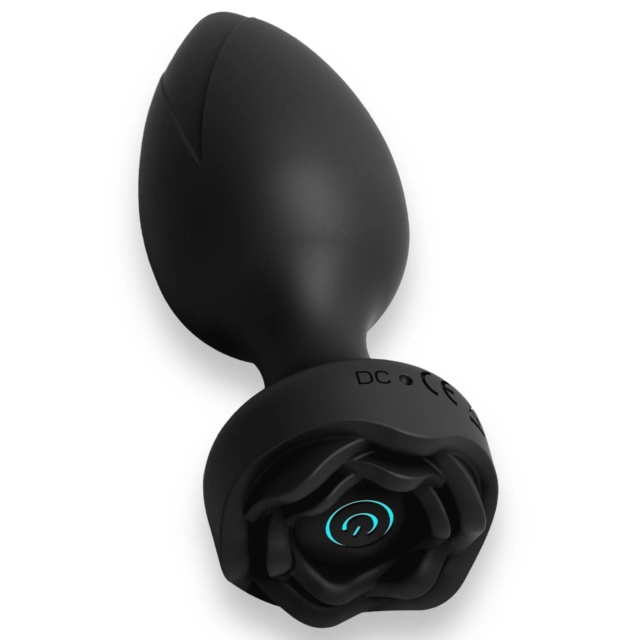 Power Escorts Princess Plug - Korek analny, Czarny, 10.3 cm