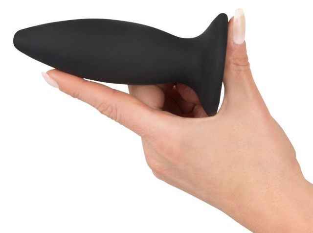 Black Velvets Rechargeable Plug M - Korek analny, Czarny, 12, 5 cm