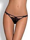 Stringi Obsessive Intensa Double Thong, L/XL (czarny)
