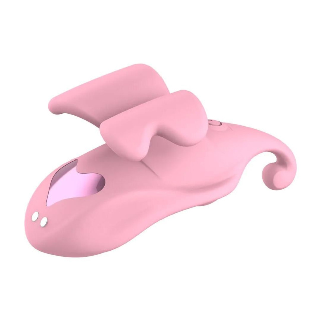 Вібратор на палець Loveline Finger Dual, 8.5 см (рожевий)