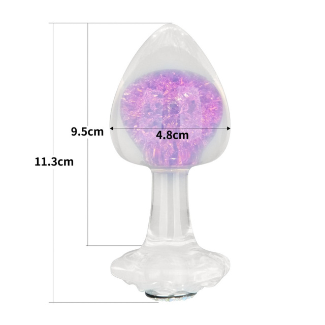 Lovetoy Gemoria - Korek analny, Fioletowy, 11.3 cm