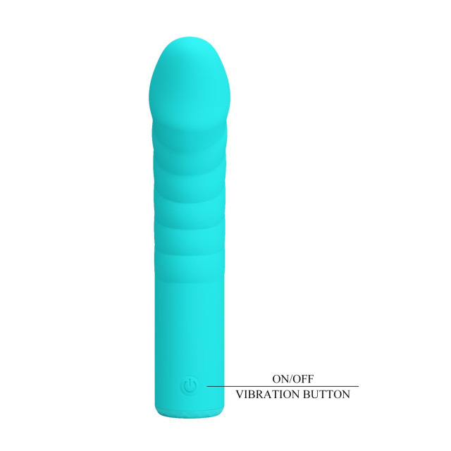 Pretty Love Rylan - Wibrator, Turkus, 16 cm