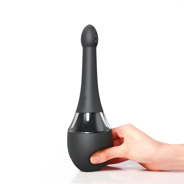 Автоматичний анальний душ з вібрацією Dorcel Douche Mate Pro, 200 мл (чорний)