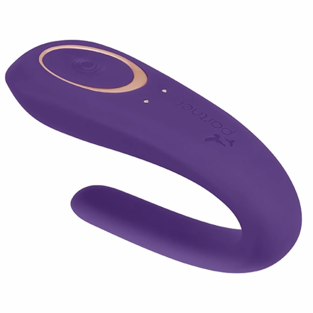 Wibrator dla par Satisfyer Double Classic, 17 cm (fioletowy)