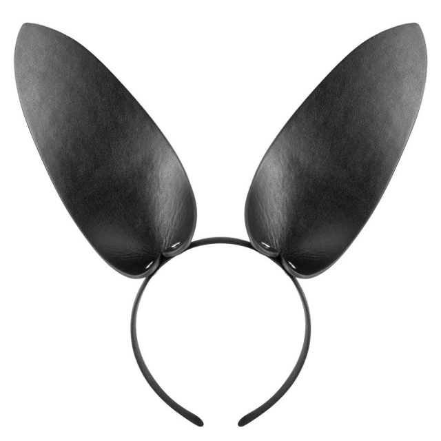 Fetish Tentation Bunny Headband - Uszy króliczka, Czarny, One size