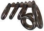 Насадка на пеніс Bad Kitty Naughty Toys Cock And Ball Ring, 6,5 см (чорний)