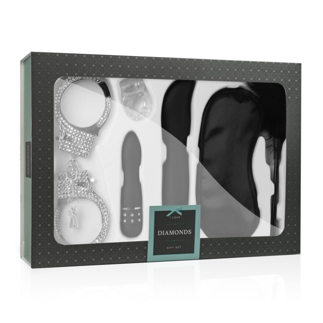 LoveBoxxx I Love Diamonds Gift Set -, Czarny