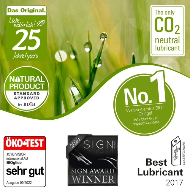 JoyDivision Bioglide Natural - Lubrykant na bazie wody, Bezzapachowy, 150 ml