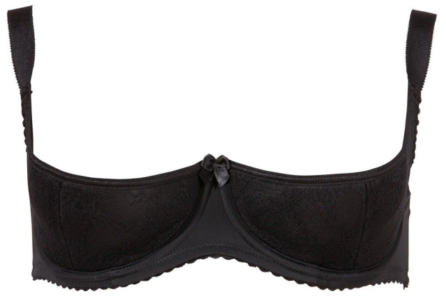 Бюстгальтер Cottelli Curves Shelf Bra, 95D (черный)