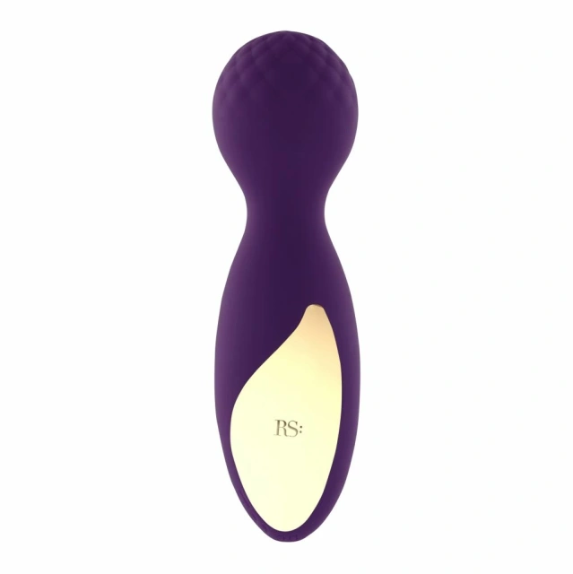 Вібромасажер Rianne S Lovely Leopard Mini Wand, 12 см (фіолетовий)