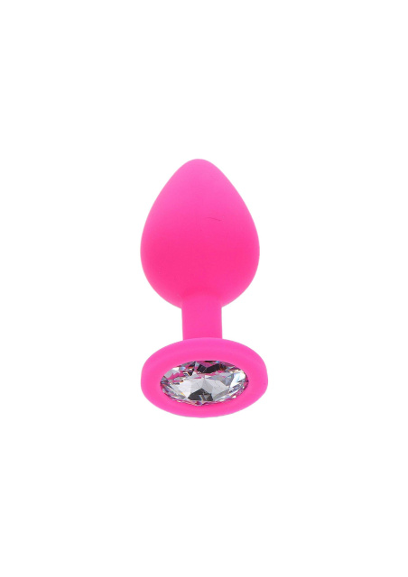 TOYJOY Diamond Booty Jewel Medium - Korek analny, Różowy, 8 cm, 8 cm