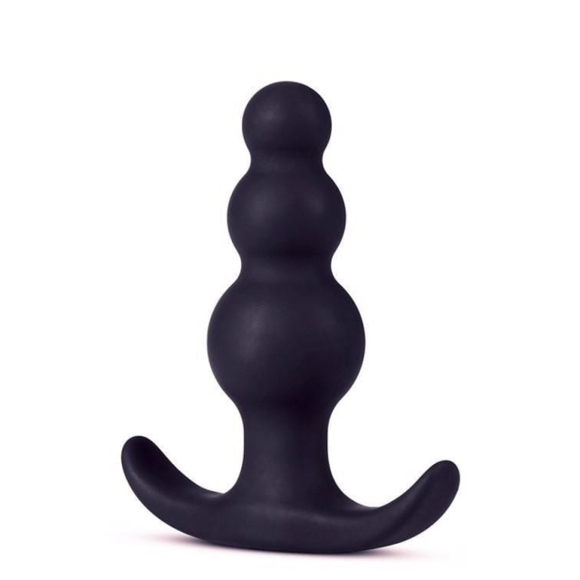 Blush Anal Adventures Platinum - Korek analny, Czarny, 7.6 cm