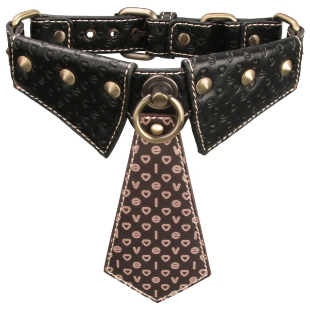 Lovetoy Rebellion Reign Collar - Obroża, Brązowy, 52 cm, One size