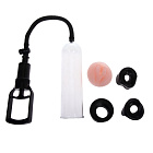 Помпа для пениса с насадками Penis Pump, 19 см (прозрачный)