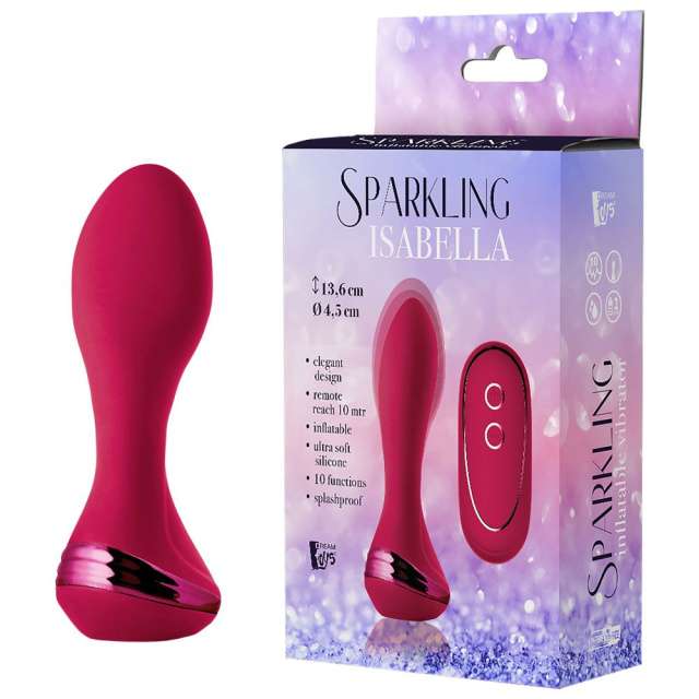 Dream Toys Sparkling Isabella - Korek analny, Czerwony, 13, 6 cm