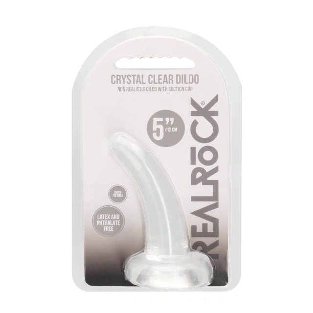 Фалоімітатор Realrock Crystal Clear Dildo 5", 11.5 см (прозорий)