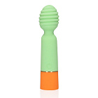 Вибратор Loveline Ribbed Mini, 12 см (зеленый)