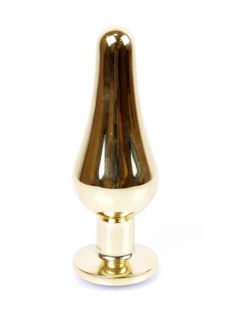 B - Series HeavyFun Gold - Korek analny, Jasnoróżowy, 9.5 cm