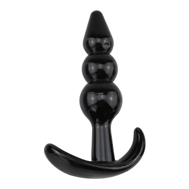 Power Escorts Sensual T-Plug 06 - Korek analny, Czarny, 9.3 cm