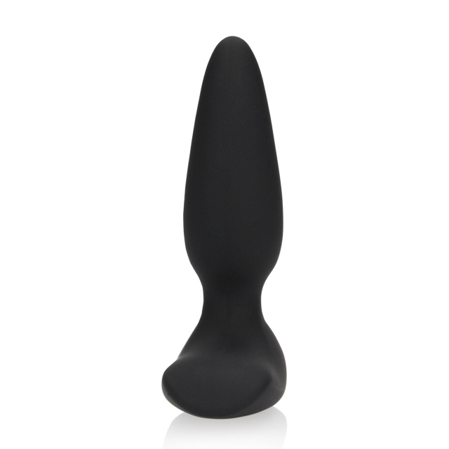 Loveline Smooth Plug - Korek analny, Czarny, 11 cm