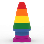 Lovetoy Prider 6 - Korek analny, Tęcza, 15 cm