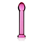 Szklane dildo LoveToy Glass Romance, 16 cm (różowy)