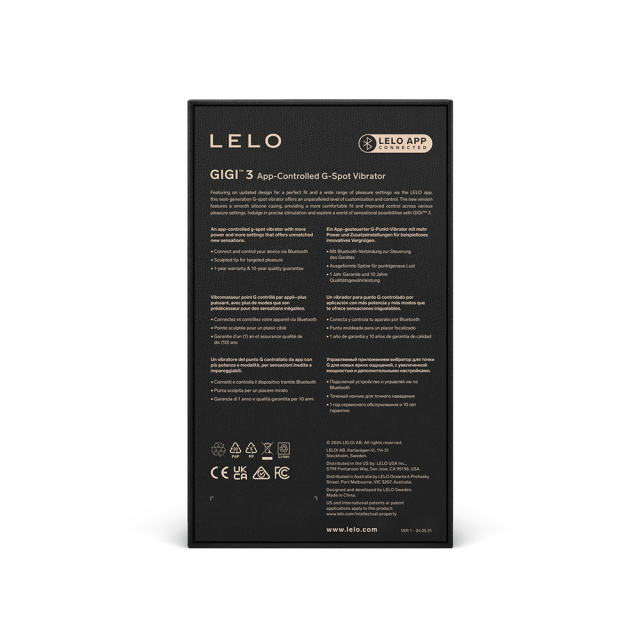 Вібратор Lelo Gigi 3, 16.3 см (блакитний)