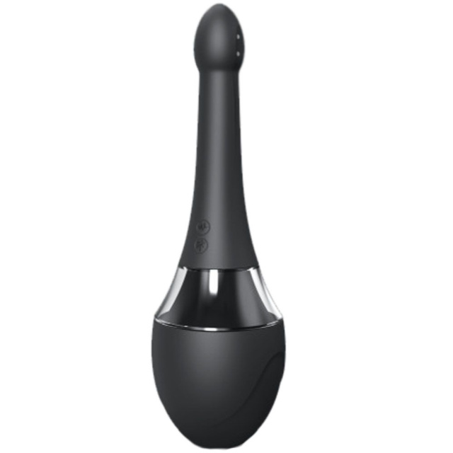 Автоматичний анальний душ з вібрацією Dorcel Douche Mate Pro, 200 мл (чорний)