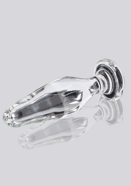 TOYJOY Glass Worxx Star Sparkler - Korek analny, Przezroczysty, 12 cm